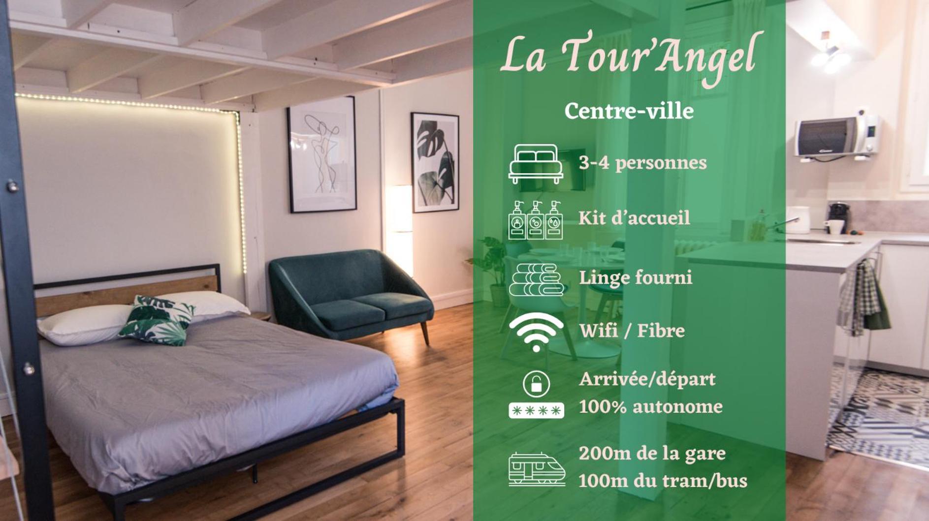 Apartmán Hypercentre - Gare - La Tour'Angel Tours Exteriér fotografie